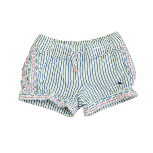 Vineyard Vines Girls Blue | White Shorts Size: 2T Blue | White