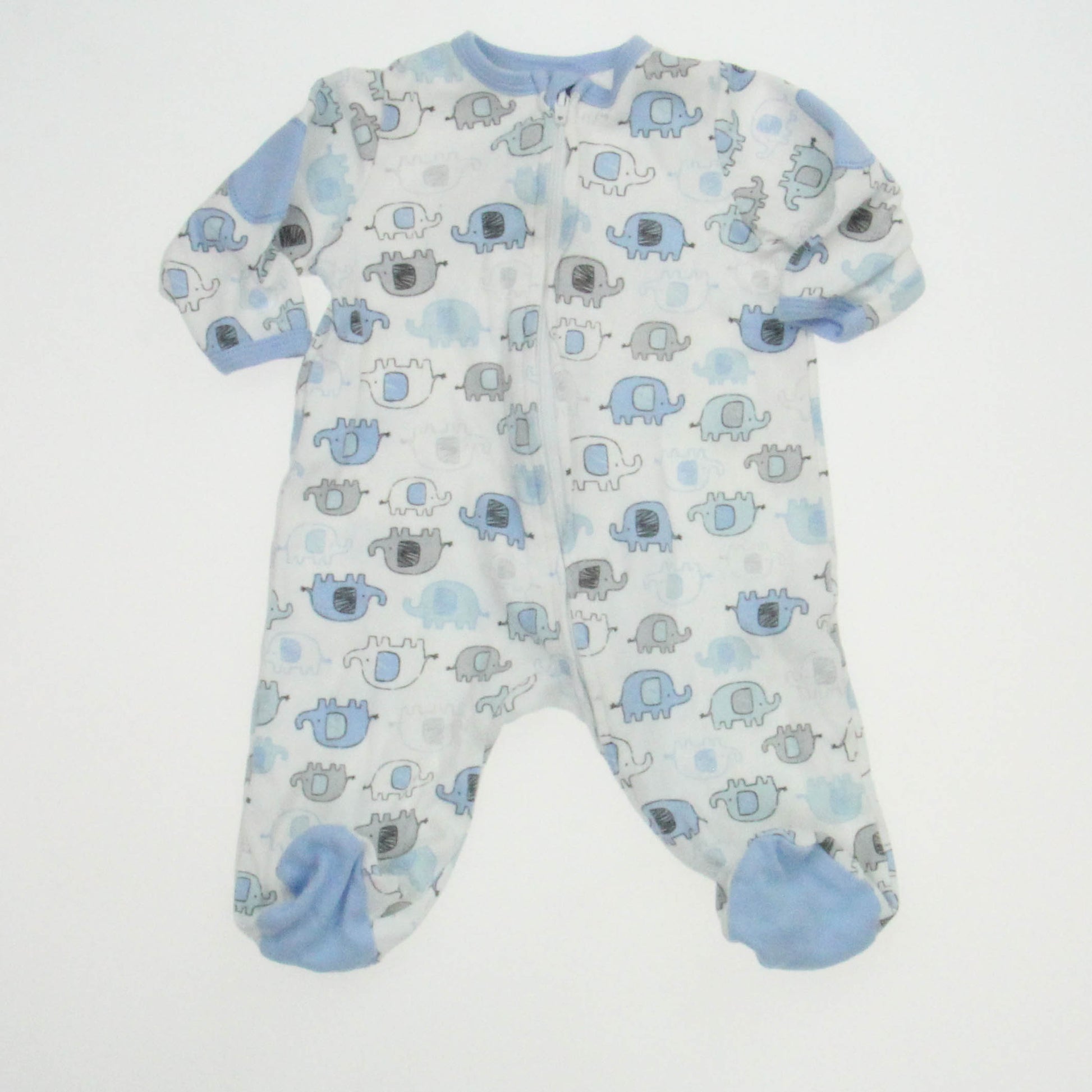 Little Me Boys Blue | White Long Sleeve Outfit Size: 3 Months Blue | White
