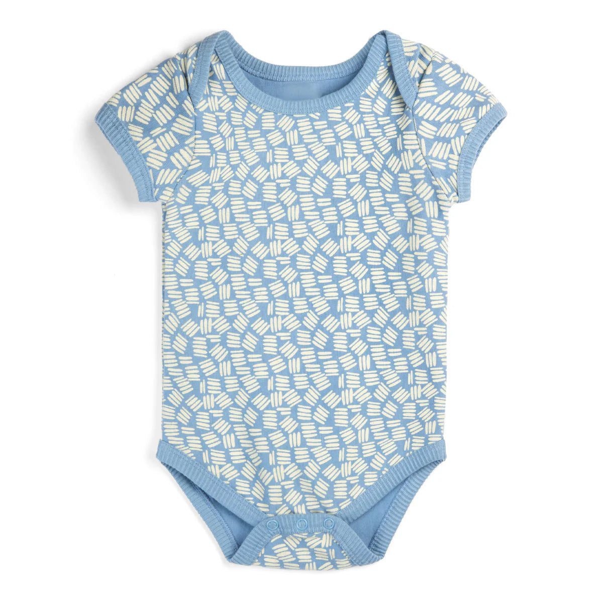 Mightly Boys Blue | White Onesie Size: 0-3 Months Blue | White