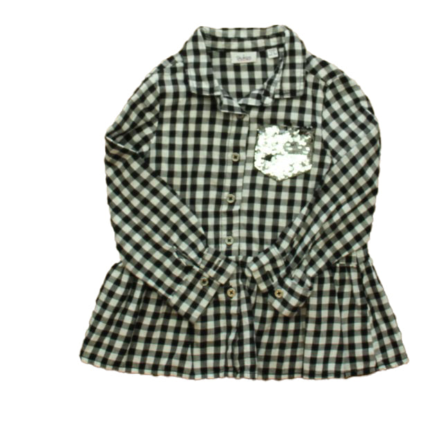 Blukids Girls Black | White Blouse Size: 2-3T Black | White