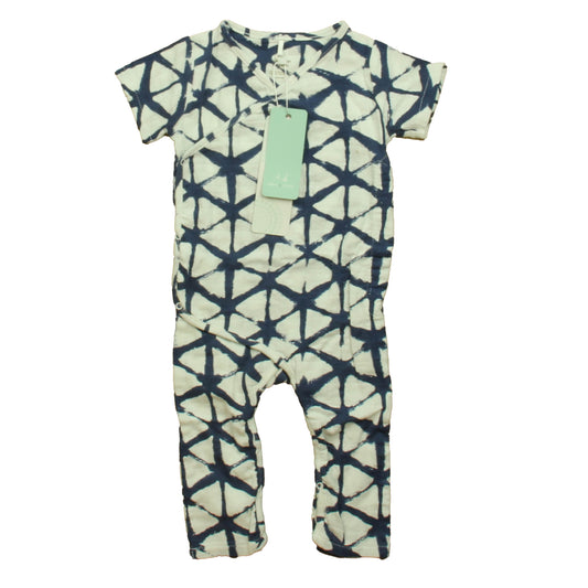 Aden + Anais Boys Blue | White Romper Size: 3-6 Months Blue | White