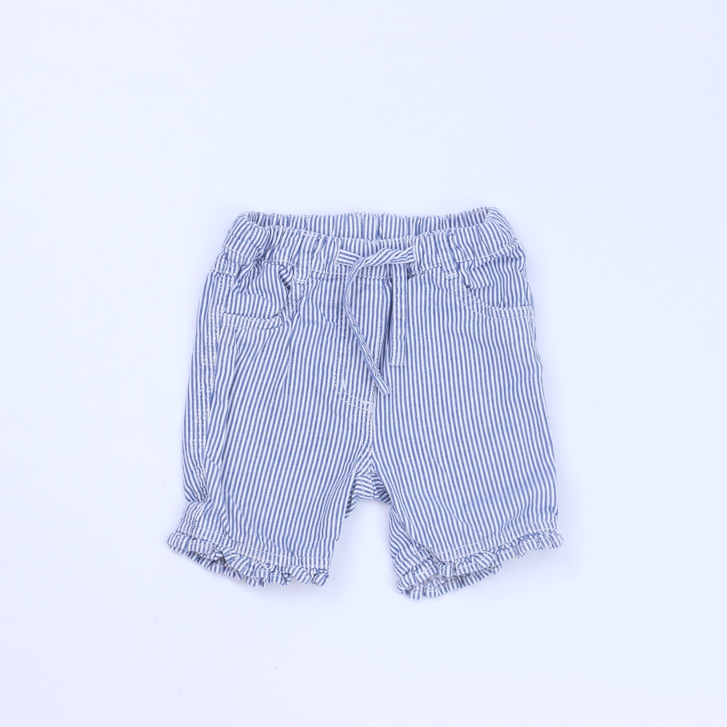 Baby Boden Girls Blue | White Shorts Size: 6-12 Months Blue | White