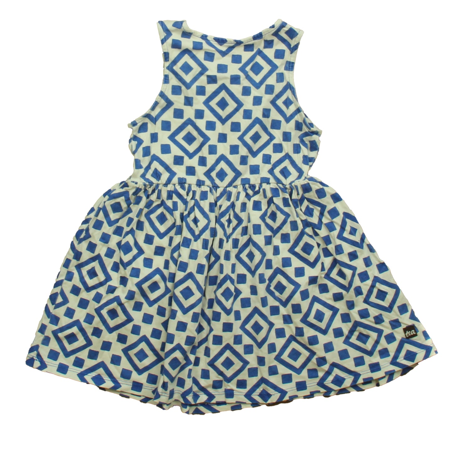 Tea Girls Blue | White Dress Size: 4T Blue | White