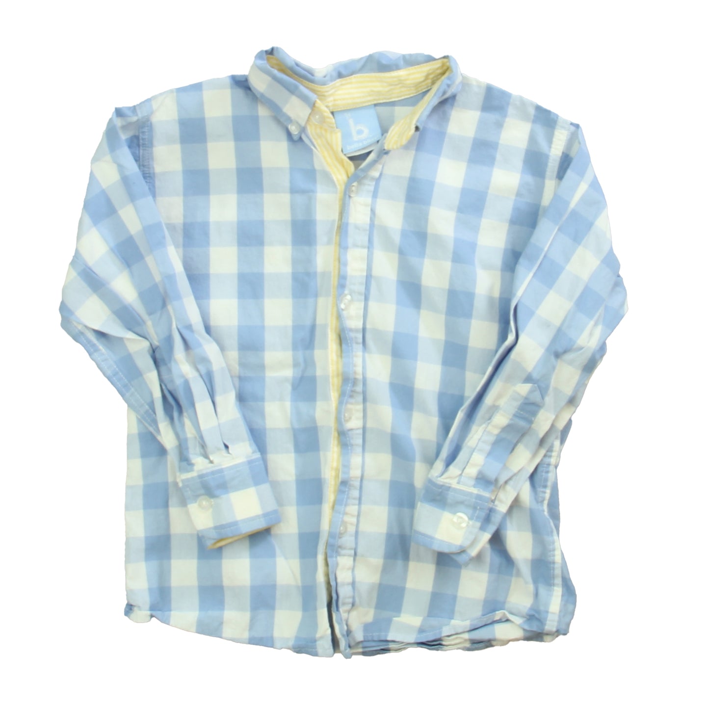 Bella Bliss Boys Blue | White Button Down Long Sleeve Size: 4T Blue | White