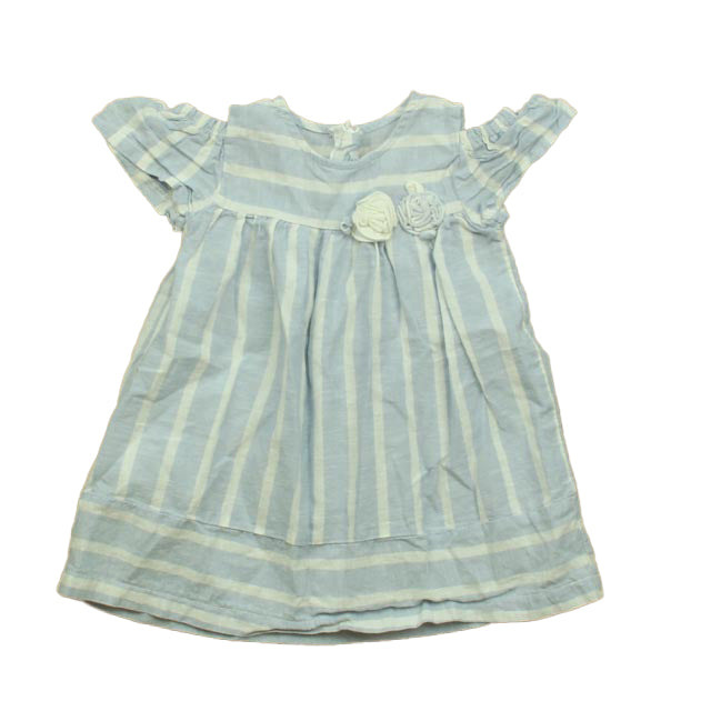 Mayoral Girls Blue | White Blouse Size: 12 Months Blue | White