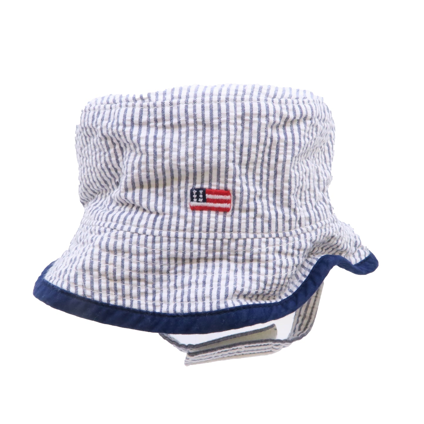 Janie and Jack Boys Blue | White Hat Size: 0-3 Months Blue | White