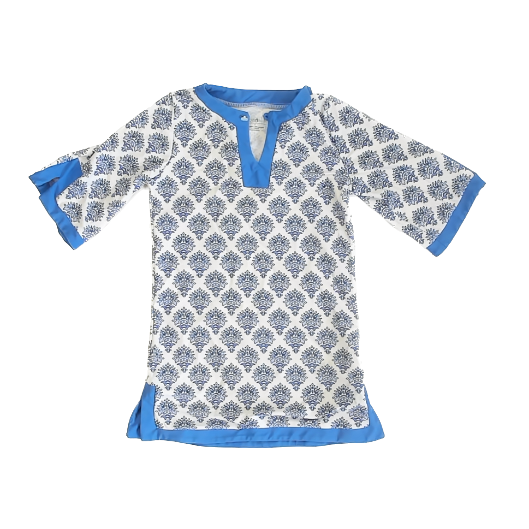 Cabanalife Girls Blue | White Cover-up Size: 4T Blue | White