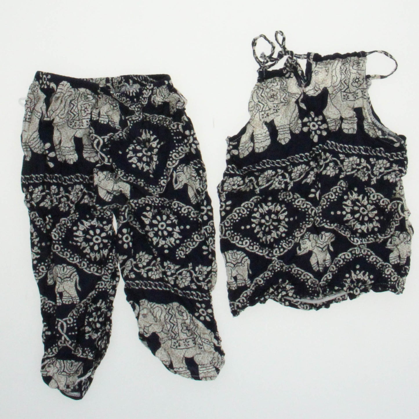 Unknown Brand Girls Blue | White Apparel Sets Size: 6-12 Months Blue | White