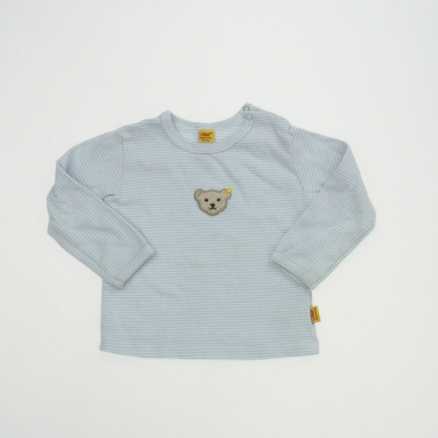 Steiff | Knopf Im Ohr Boys Blue | White Long Sleeve T-Shirt Size: 6 Months Blue | White