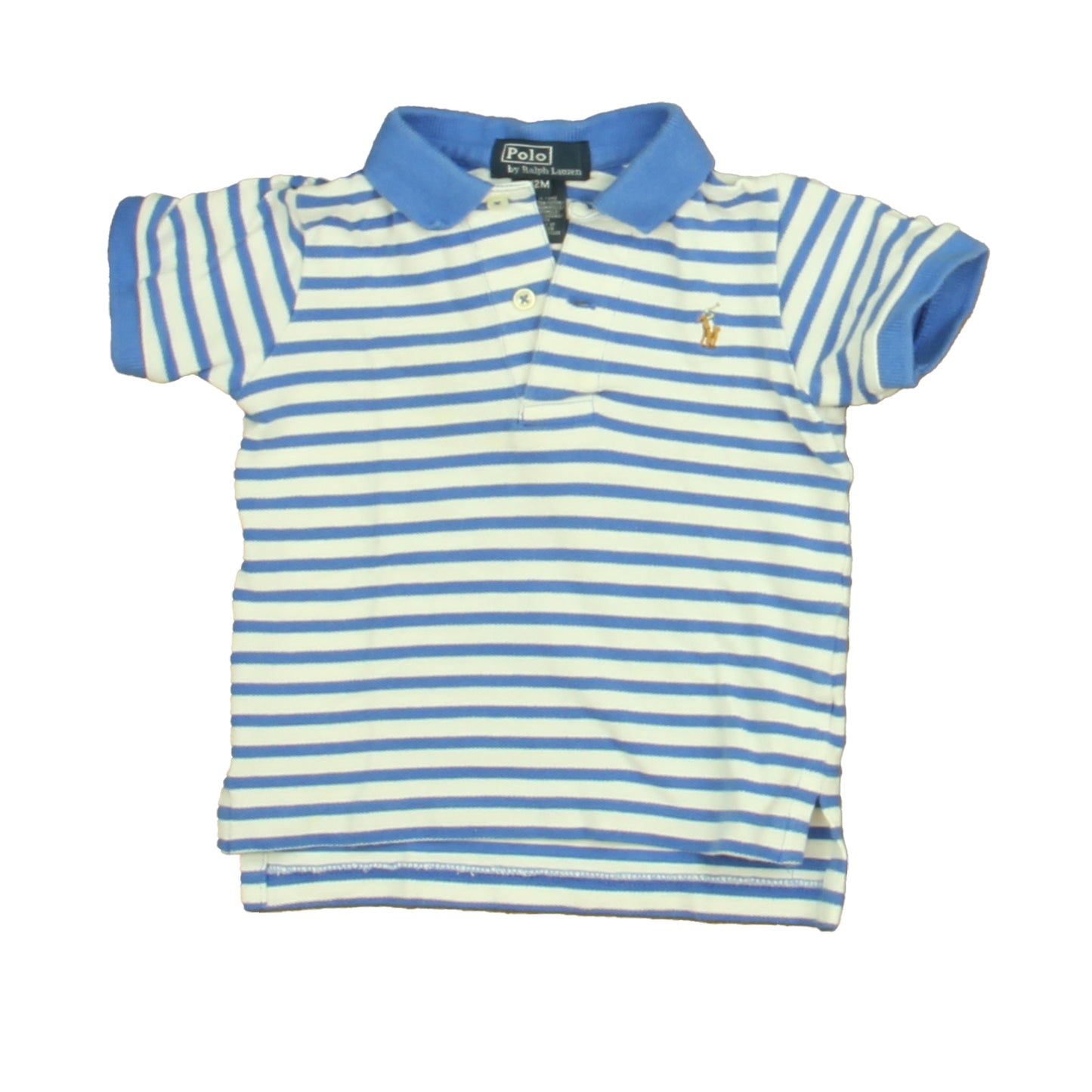 Ralph Lauren Boys Blue | White Polo Shirt Size: 12 Months Blue | White