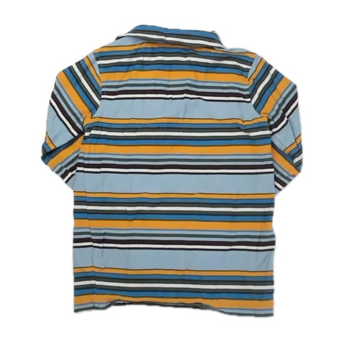 Tea Collection Boys Blue | Yellow Stripe Rugby Shirt Size: 10 Years Blue | Yellow Stripe