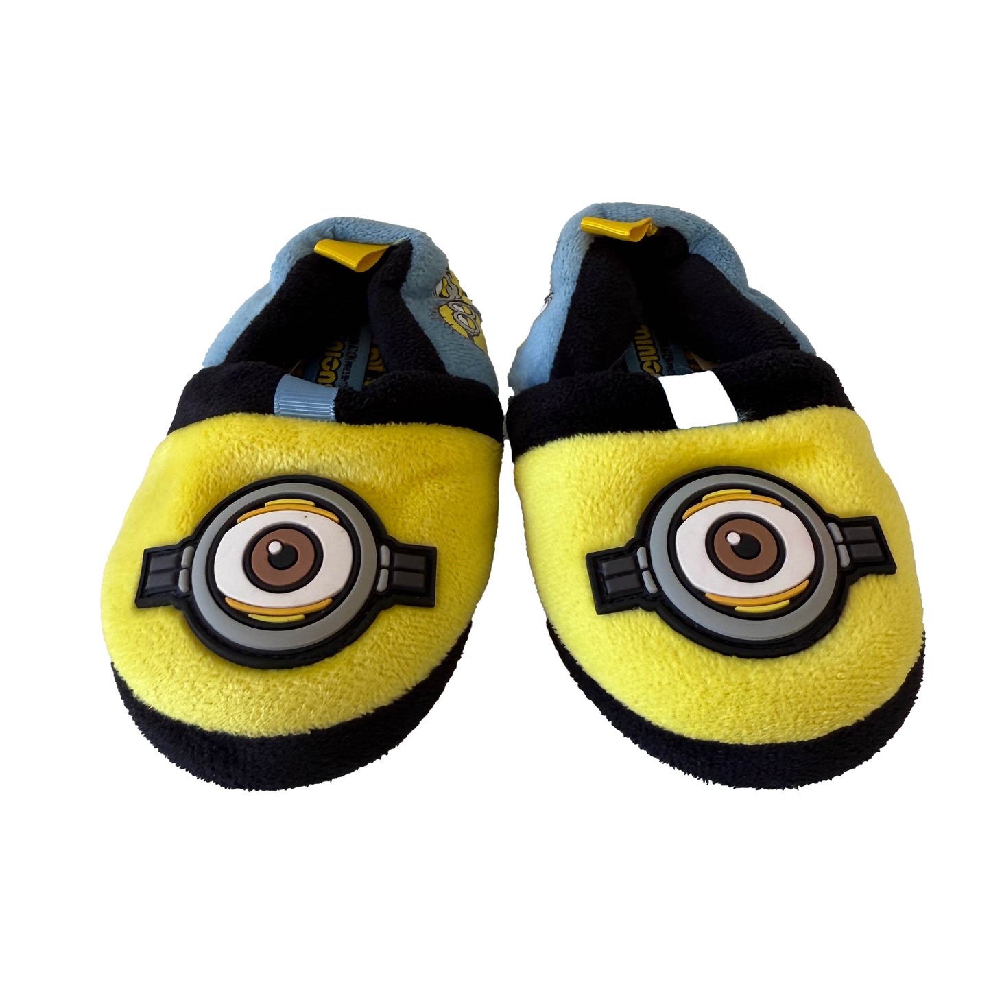Minions Boys Blue | Yellow Slippers Size: 5-6 Toddler Blue | Yellow