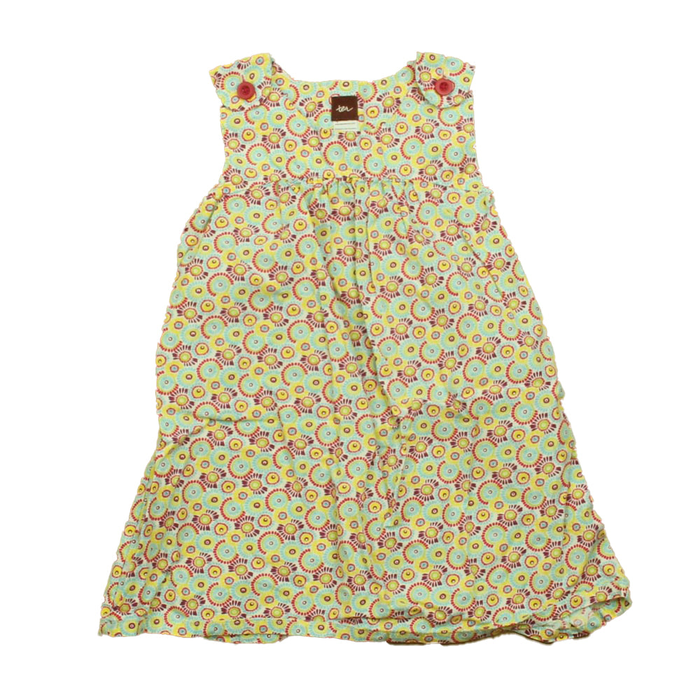 Tea Girls Blue | Yellow Dress Size: 3T Blue | Yellow