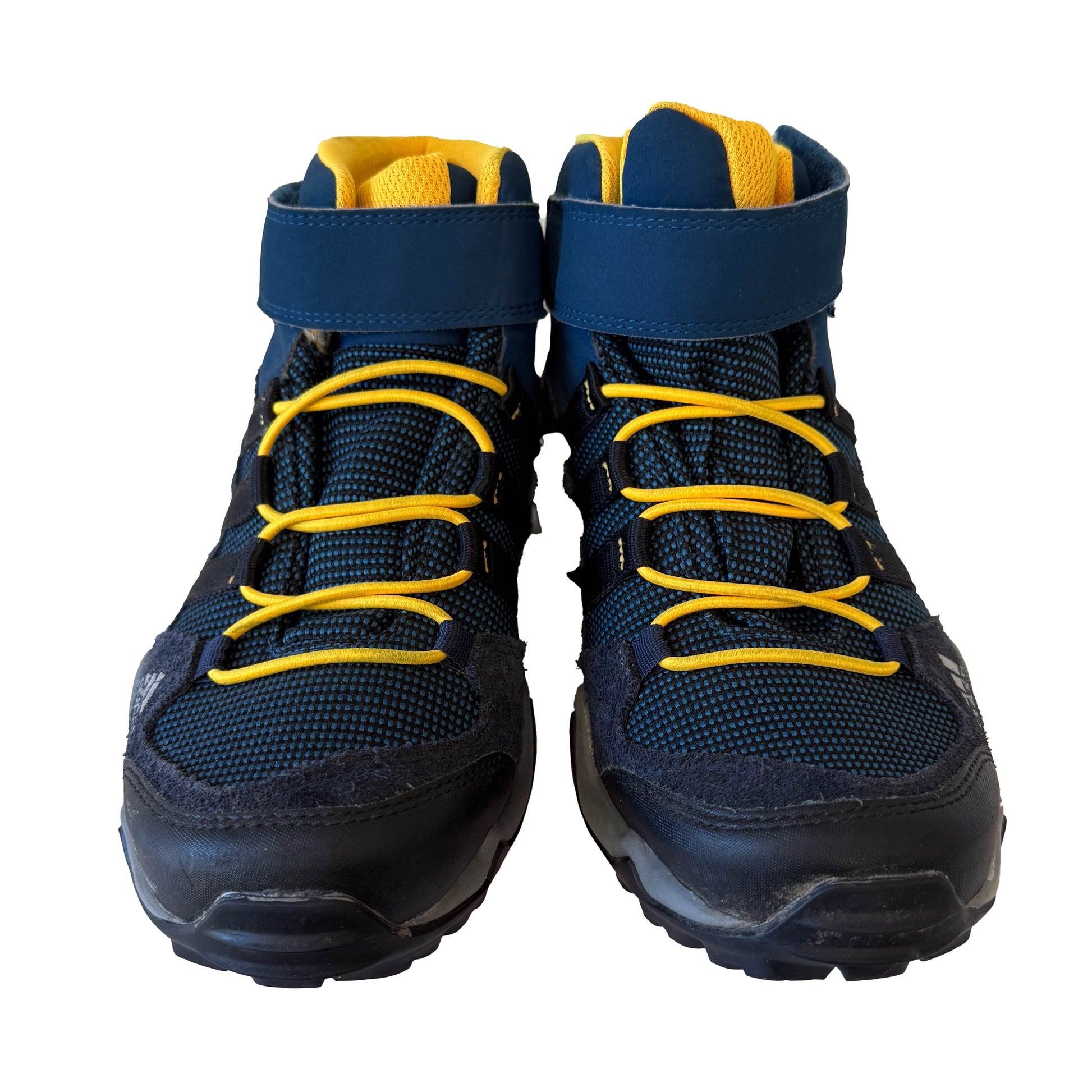 Adidas Boys Blue | Yellow Sneakers Size: 4 Youth Blue | Yellow