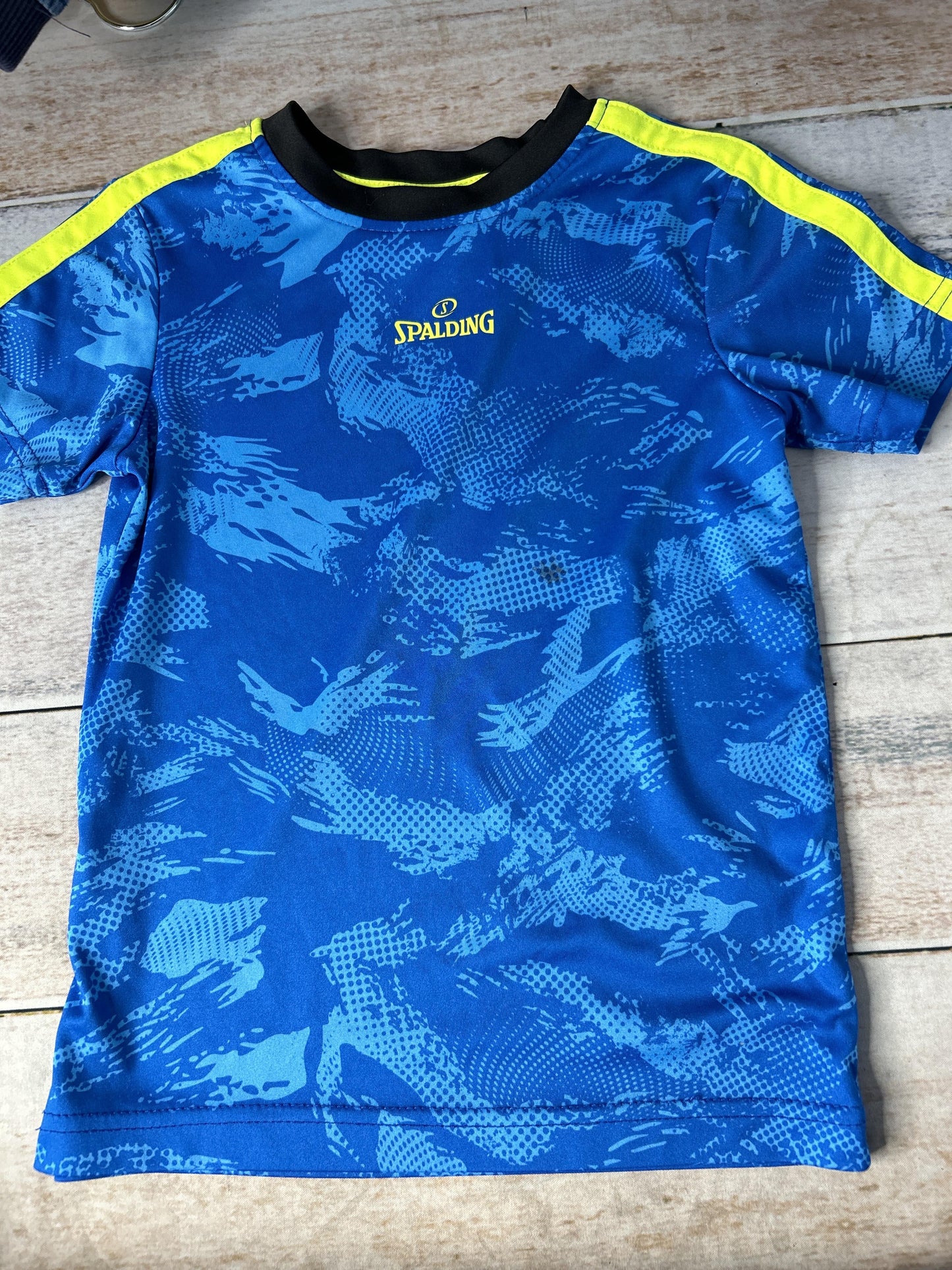 Boys Blue | Yellow Short Sleeve Shirt Size: 4T Blue | Yellow