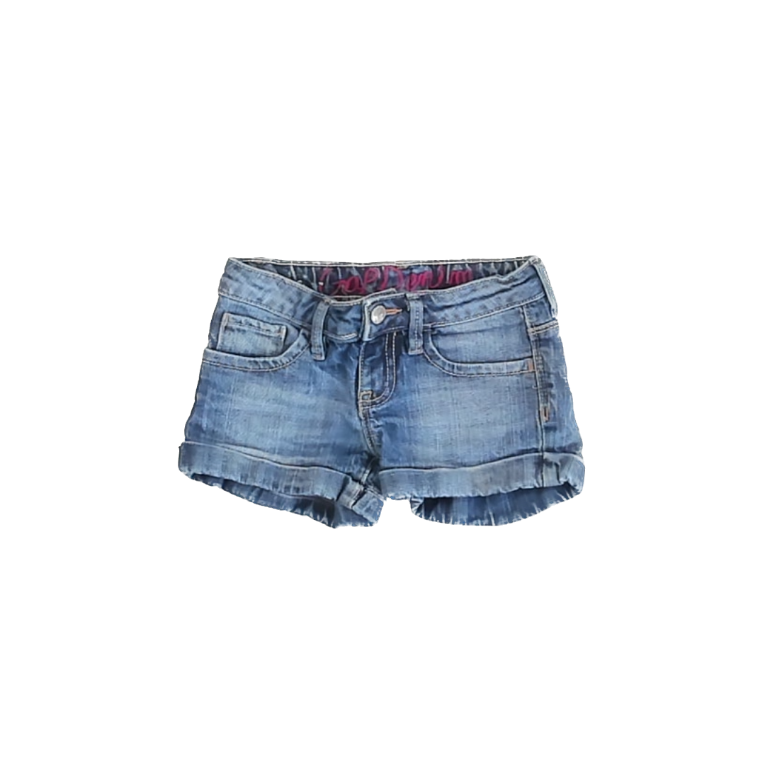 Gap Girls Blue Jean Shorts Size: 6 Years Blue
