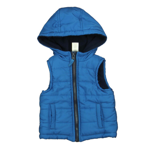 Little Me Boys Blue Vest Size: 12 Months Blue