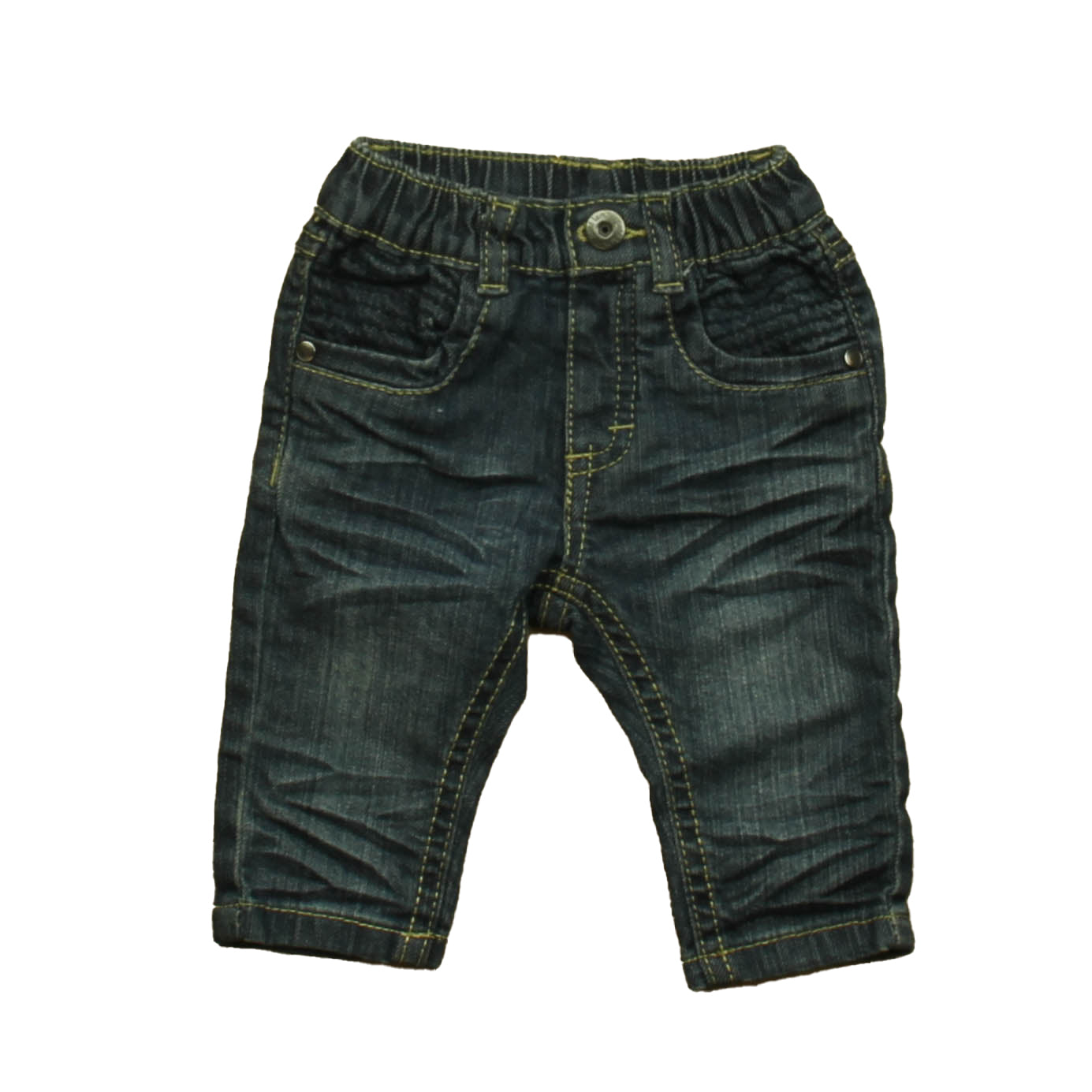 Petit Lem Boys Blue Jeans Size: 3 Months Blue