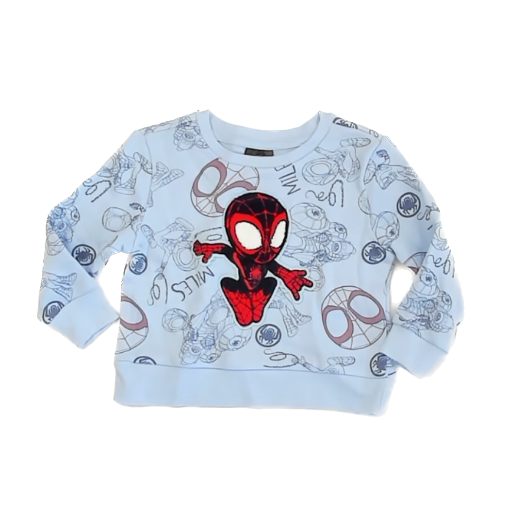 Marvel Boys Blue Sweatshirt Size: 12 Months Blue