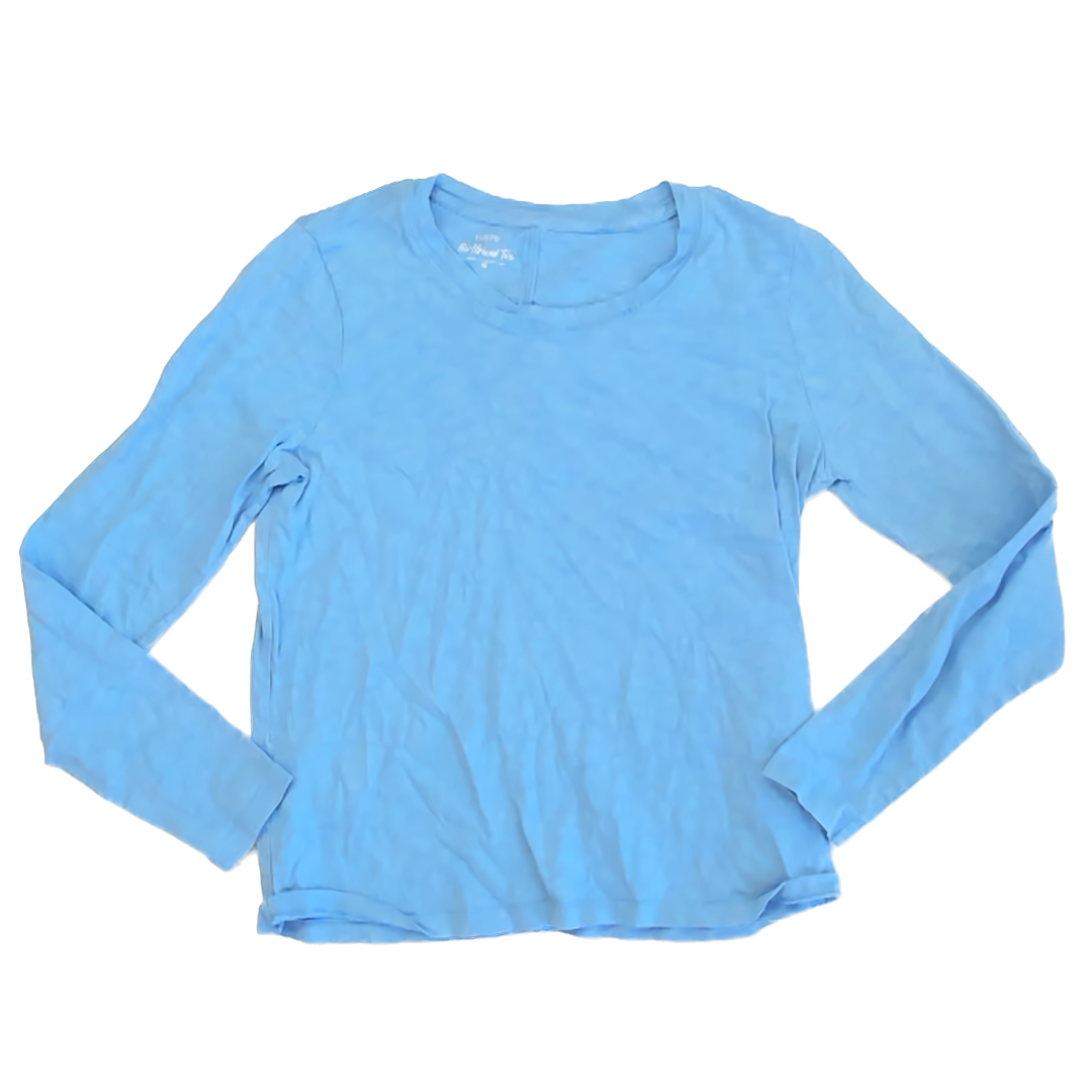 J.Crew Girls Blue Long Sleeve T-Shirt Size: Junior M Blue