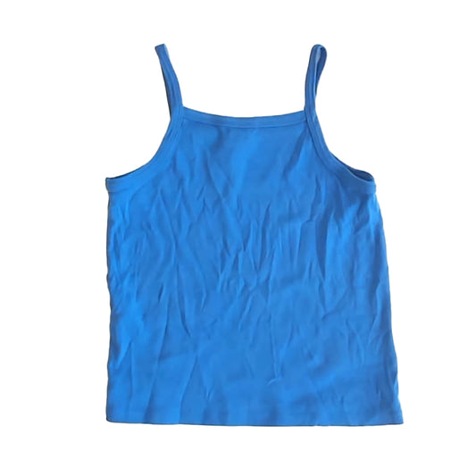 Crewcuts Girls Blue Tank Top Size: 6-7 Years Blue