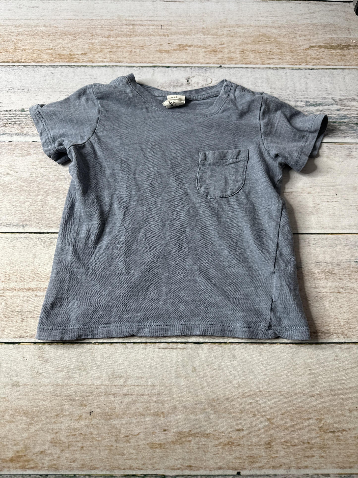H&M Boys Blue T-Shirt Size: 12-18 months Blue