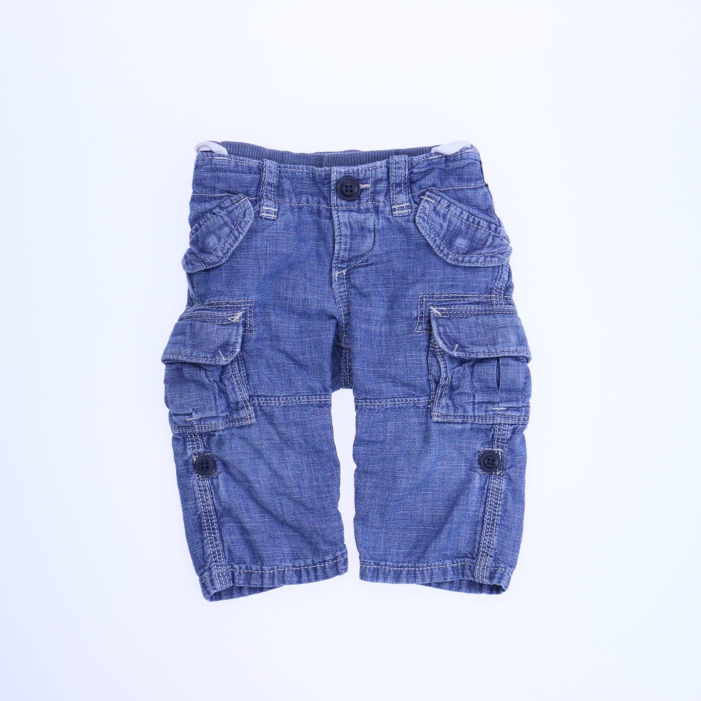 Gap Boys Blue Cargo Pants Size: 6-12 Months Blue