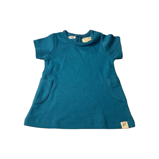 Little Lentil Girls Blue Dress Size: 6-9 months Blue