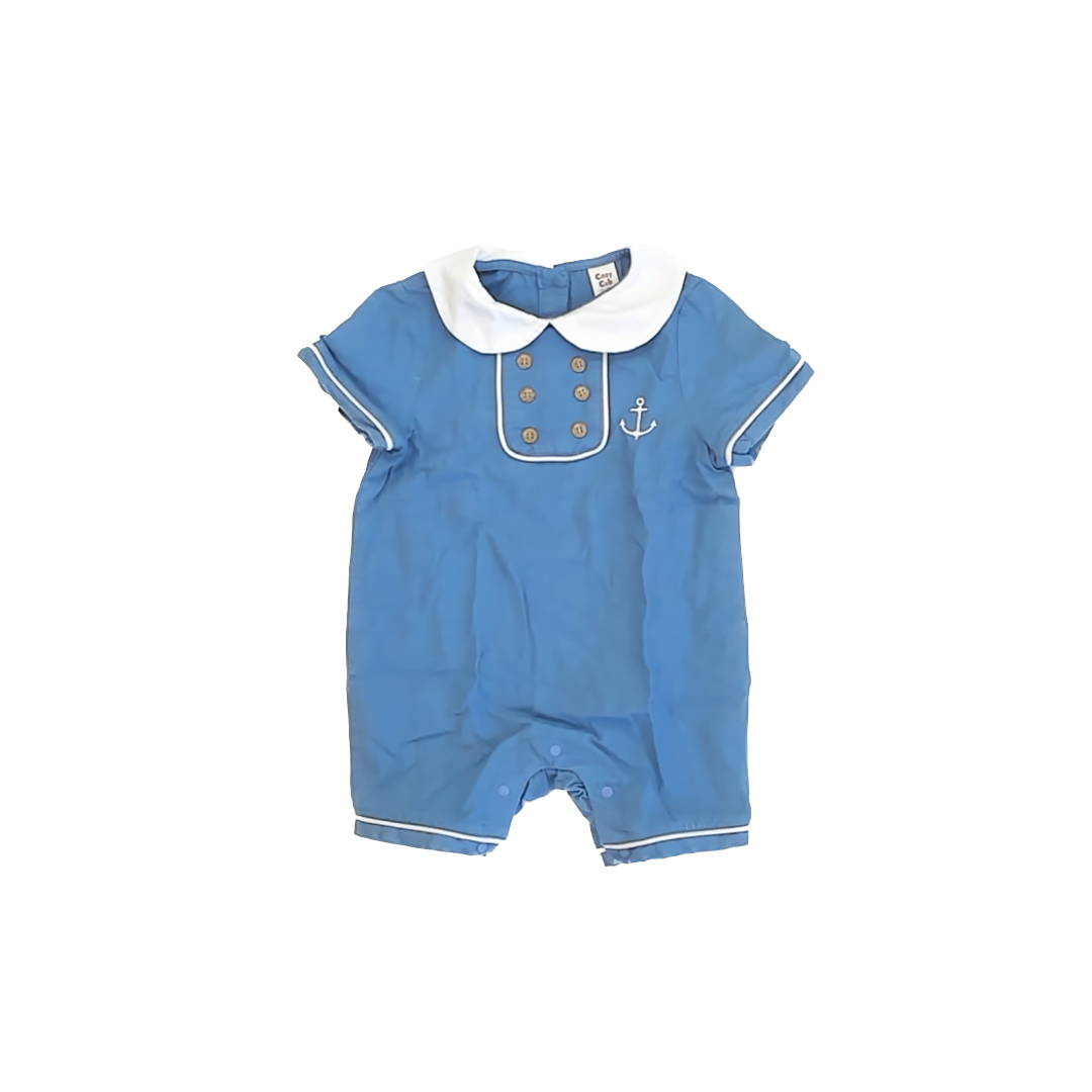 Cozy Cub Boys Blue Romper Size: 12-18 Months Blue