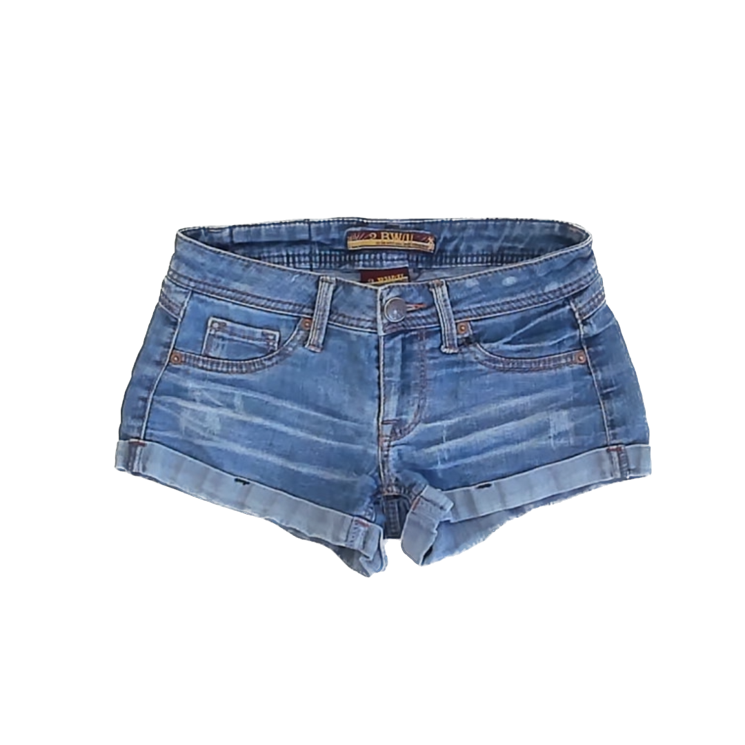 2 BW/U Girls Blue Jean Shorts Size: Size 0 Blue
