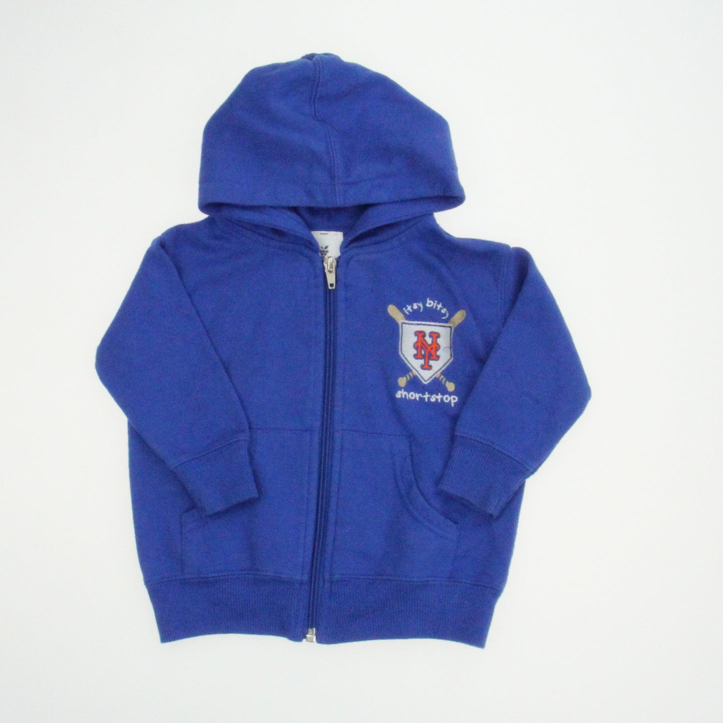 Soft As A Grape Unisex Blue Hoodie Size: 12 Months Blue
