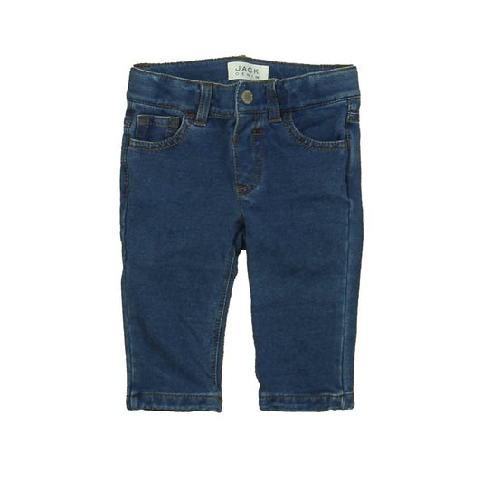 Janie and Jack Girls Blue Jeggings Size: 3-6 Months Blue