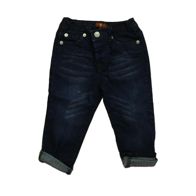 7 for All Mankind Girls Blue Jeans Size: 24 Months Blue