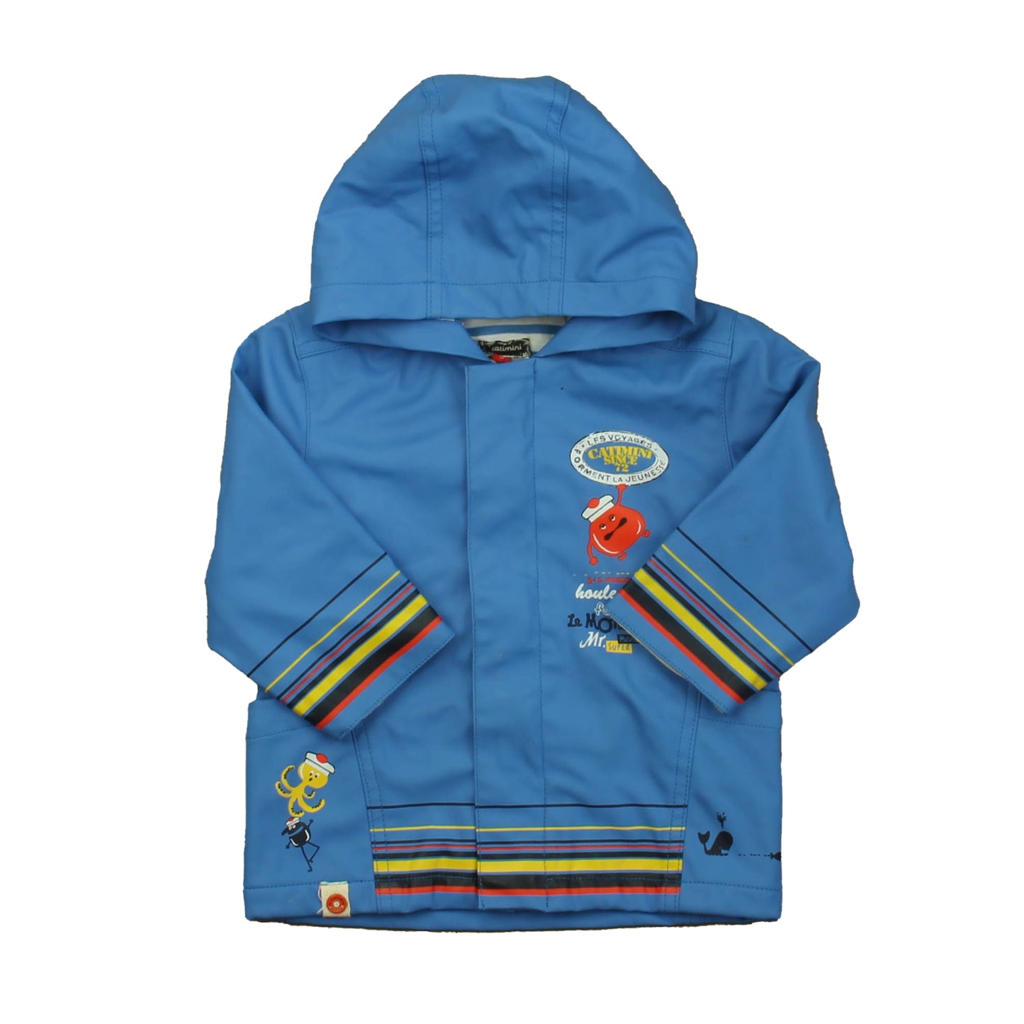 Catimini Boys Blue Rain Coat Size: 12 Months