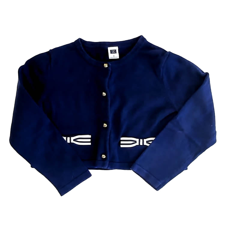 Janie and Jack Girls Blue Cardigan Size: 3T Blue