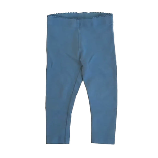 Tea Collection Girls Blue Leggings Size: 9-12 Months Blue