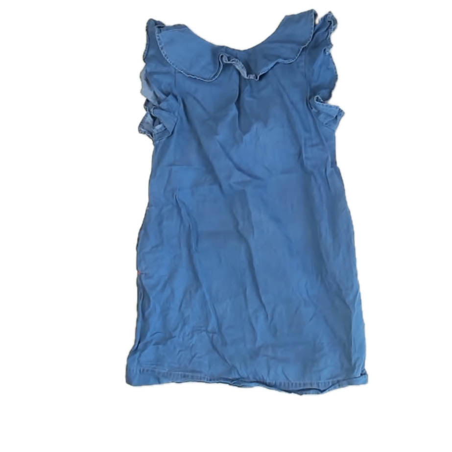 Crewcuts Girls Blue Dress Size: 6 Years Blue