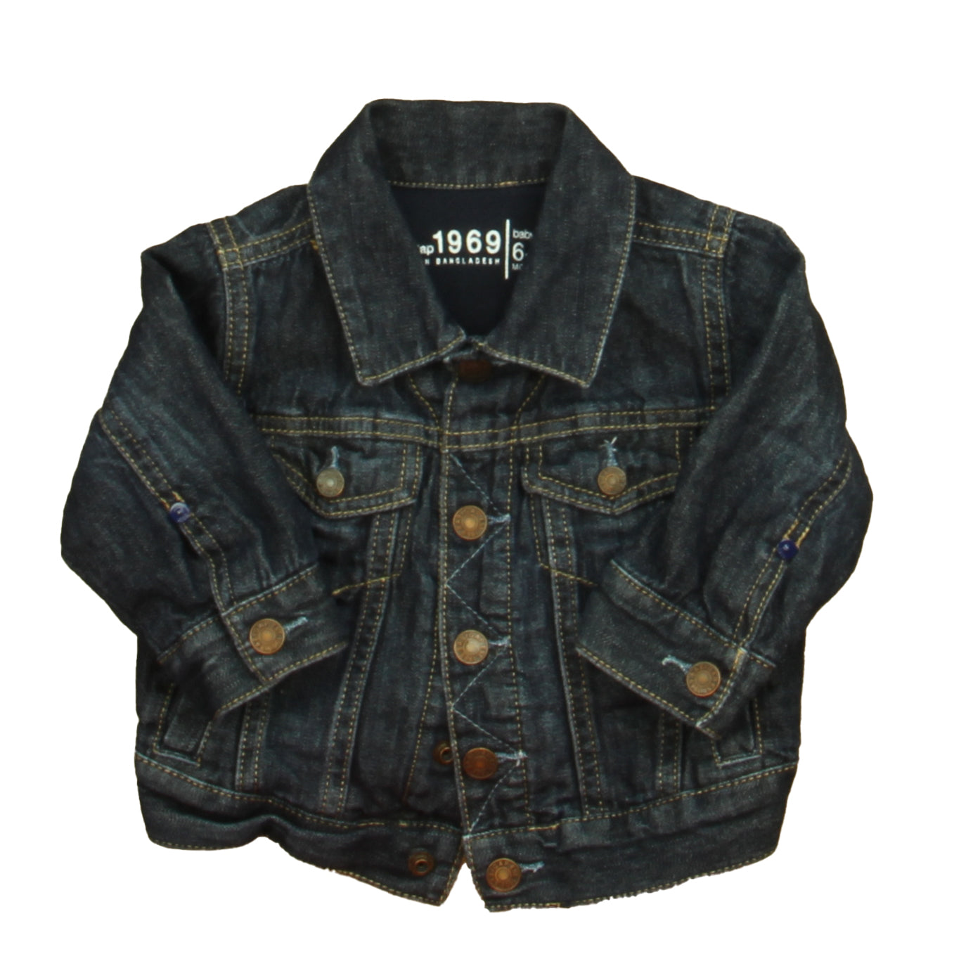 Gap Boys Blue Jacket Size: 6-12 Months Blue