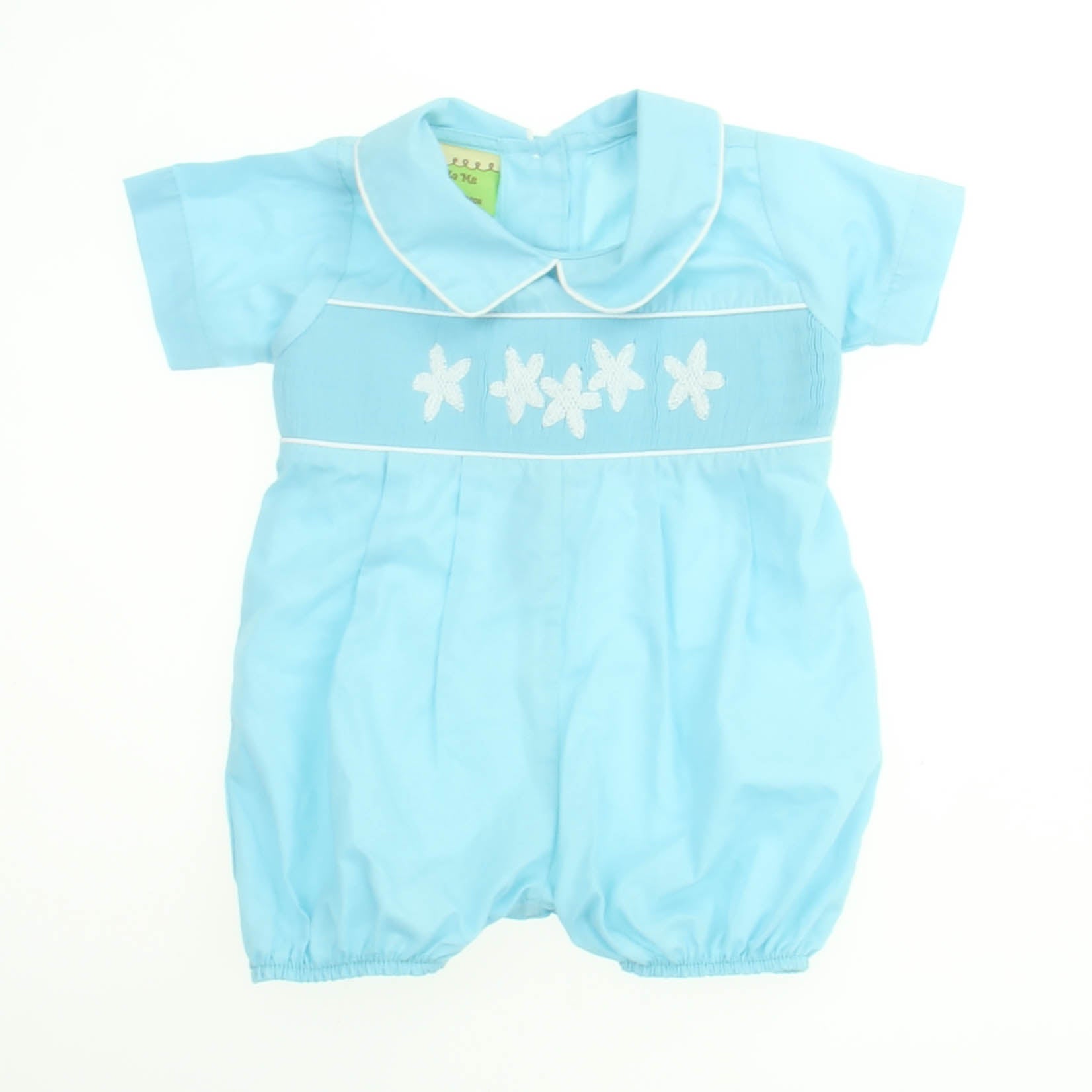 Le'Za Me Boys Blue Romper Size: 6 Months Blue