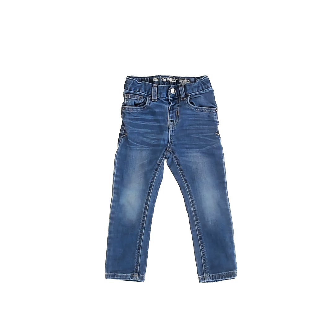 Cat & Jack Girls Blue Jeans Size: 3T Blue