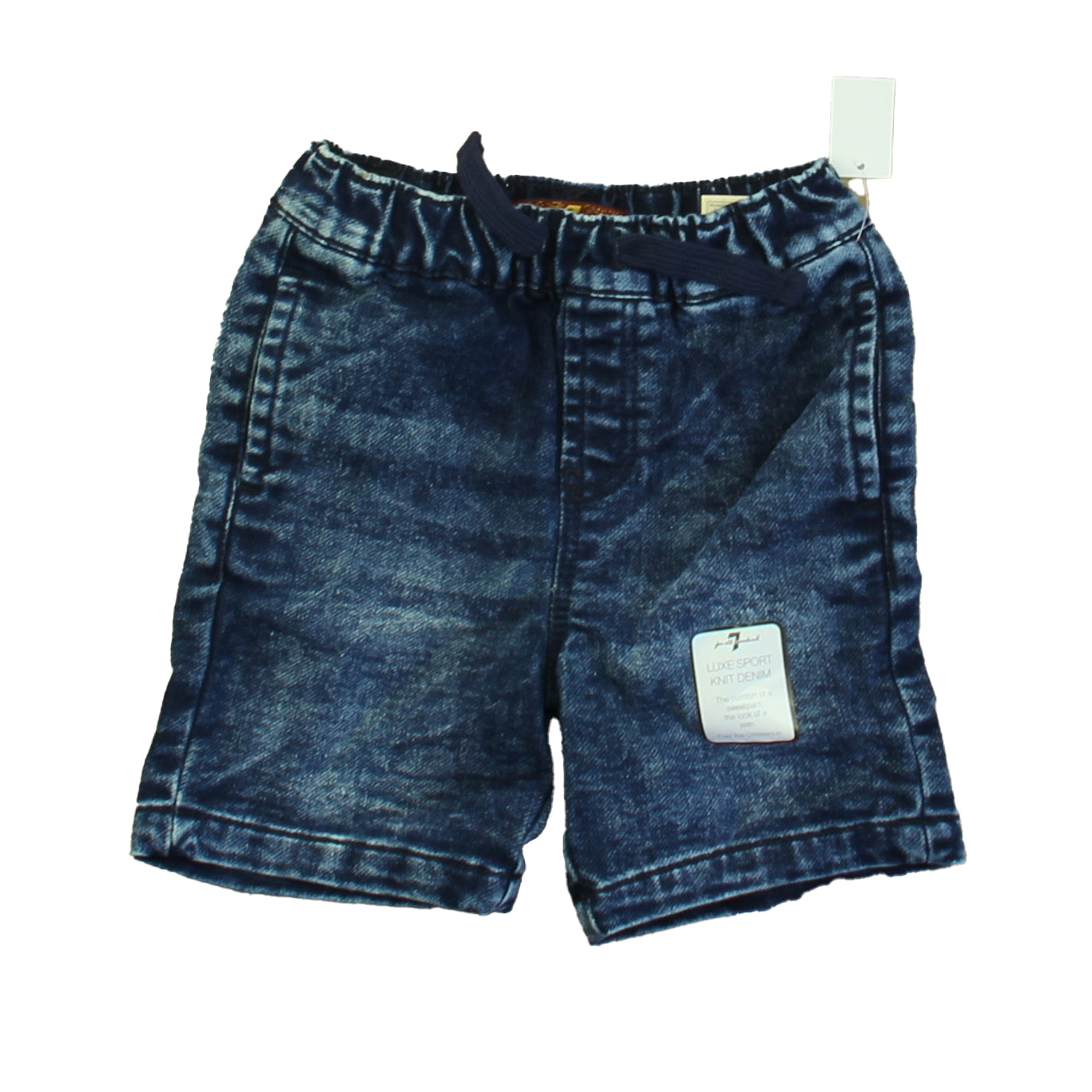 7 For All Mankind Boys Blue Jean Shorts Size: 18 Months Blue