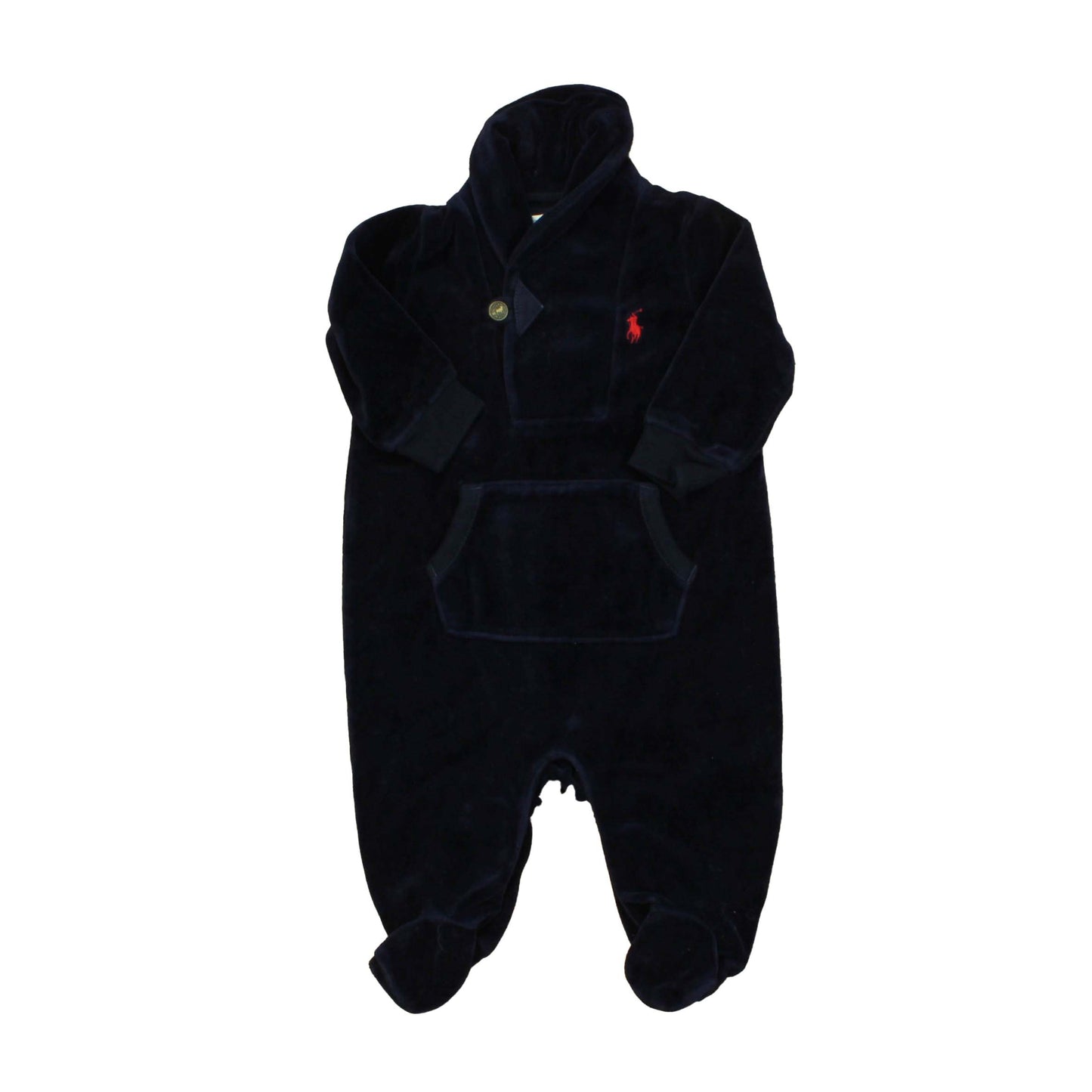 Ralph Lauren Boys Blue Long Sleeve Outfit Size: 3 Months Blue