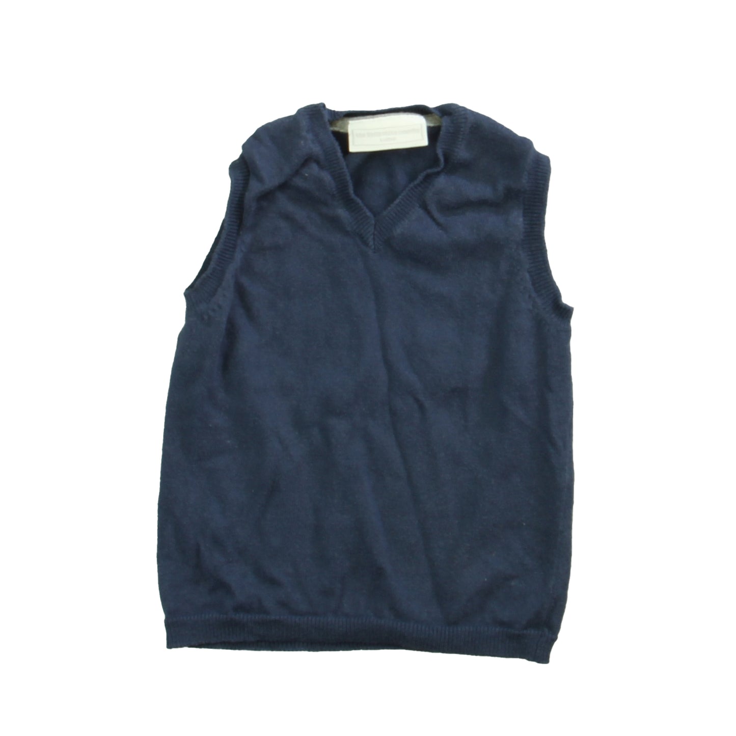 The Little White Company Boys Blue Sweater Vest Size: 2-3T Blue