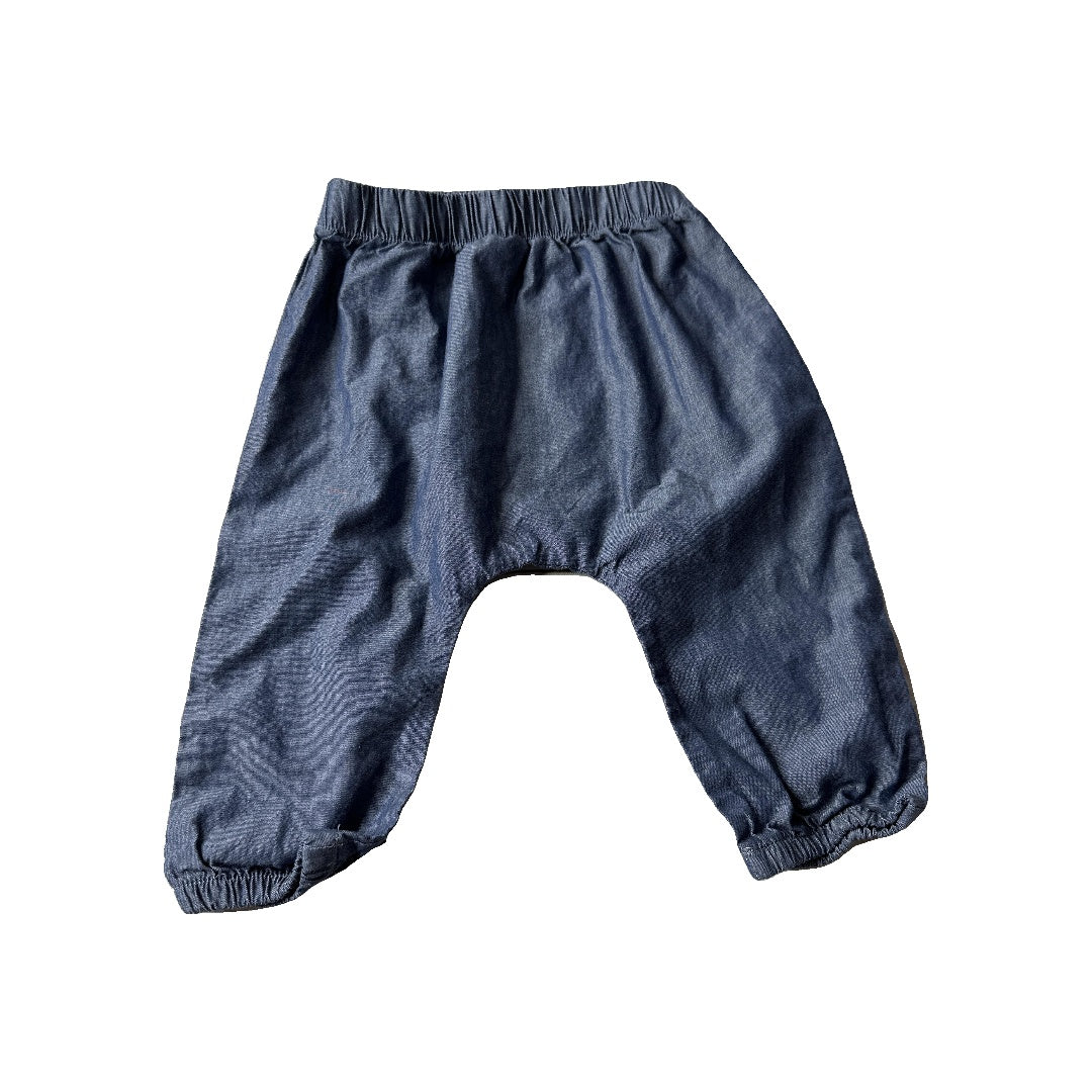 apple parks Unisex Blue Pants Size: 12-18 months Blue