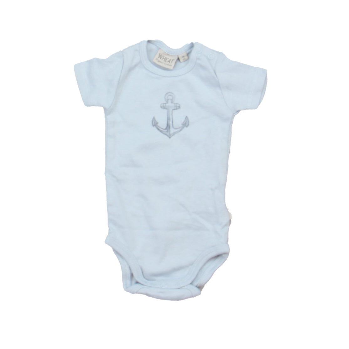 Wheat Boys Blue Onesie Size: 3 Months Blue