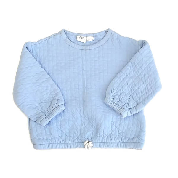 Zara Girls Blue Sweatshirt Size: 3-4T Blue