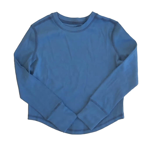 Hanna Andersson Girls Blue Long Sleeve Shirt Size: 6-7 Years Blue