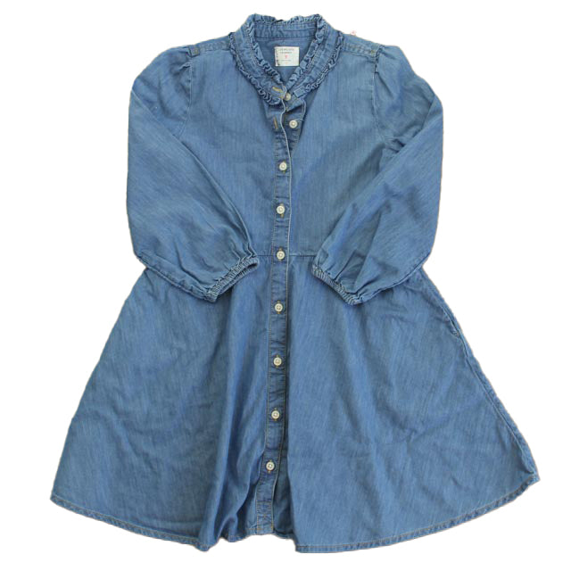 Crewcuts Girls Blue Dress Size: 7 Years