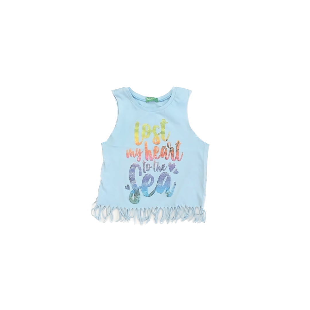 Bennetton Girls Blue Tank Top Size: 3T Blue