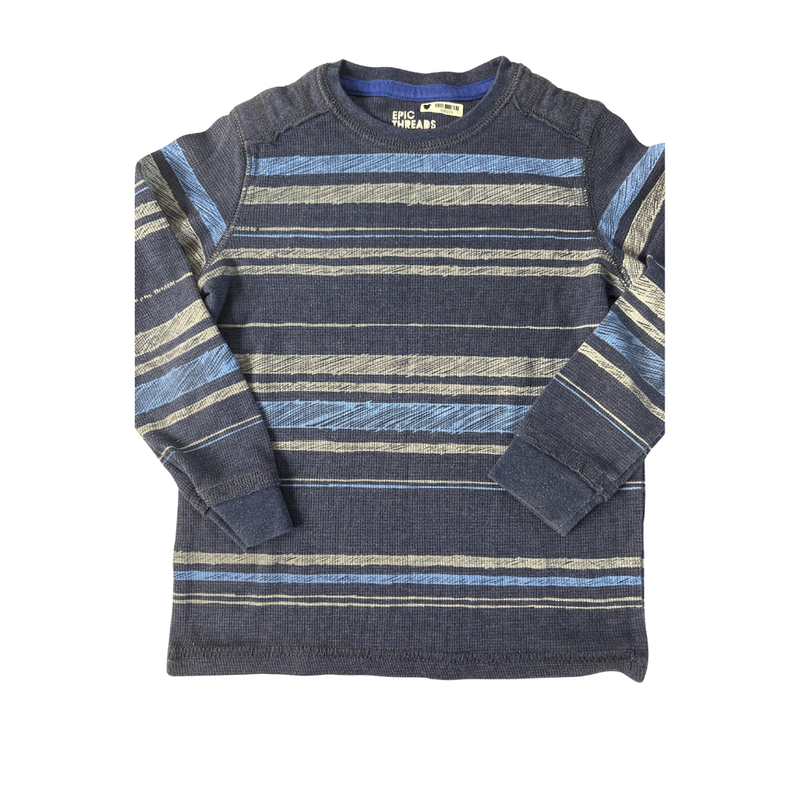 City Threads Boys Blue Long Sleeve T-Shirt Size: 5T Blue